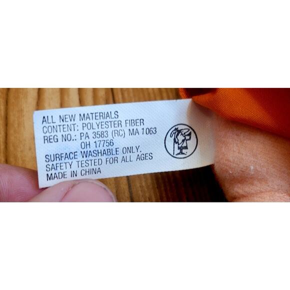 Vintage 1990 Little Ceasars Pizza Plush Bean Bag Toy 6" Man Toga Rare - Picture 9 of 13